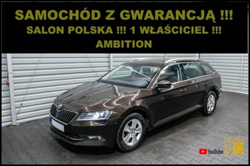 Skoda Superb III Kombi 2.0 TDI 150KM 2017 Škoda Superb Skoda Superb Salon POLSKA + 1