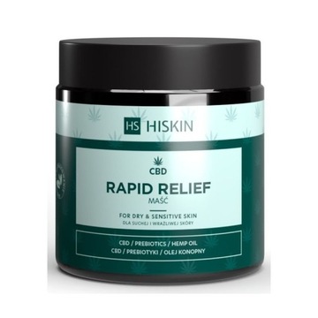 HiSkin Maść CBD Rapid Reliew do skóry suchej atopowej z AZS 120ml