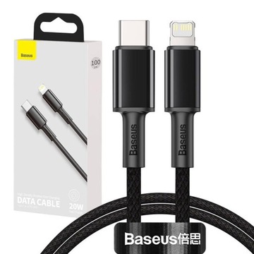 BASEUS MOCNY KABEL DO TELEFONU PRZEWÓD USB TYPU C LIGHTNING PD QC 20W 1M