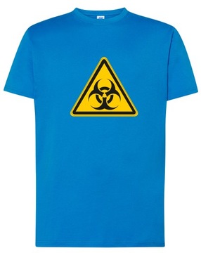 męska KOSZULKA T-shirt BIOHAZARD na prezent XS