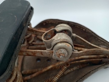 СТАРОЕ КОЖАНОЕ ВЕЛОСИПЕДНОЕ СИДЕНИЕ ОТ PRL