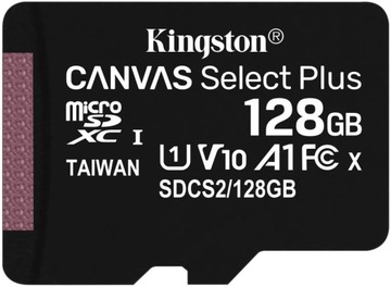 Карта microSDXC KINGSTON Canvas Select Plus 128 ГБ