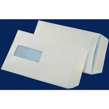 КОНВЕРТЫ C5 SK (САМОЗАКРЫВАЮЩИЕСЯ) ОКНО СПРАВА ПО ЦЕНТРУ БЕЛЫЕ 500 ШТ.