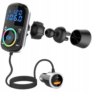 АВТОМОБИЛЬНЫЙ ПЕРЕДАТЧИК BLUETOOTH FM MP3 QC 3.0