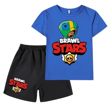 KOSZULKA T-SHIRT SZORTY DZIECIĘCA BRAWL STARS LEON