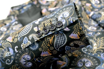 GIOVANNI PERA Marynarka męska D404 kwiaty 48 S