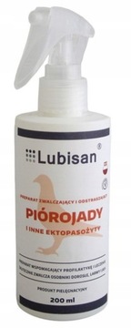 Lubisan Piórojady 200 ml wszy pasożyty kury gołębie papugi