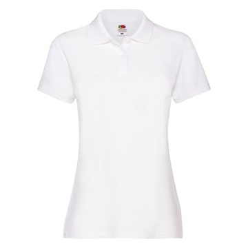 Koszulka Polo Premium Fruit of the Loom Biały XXL