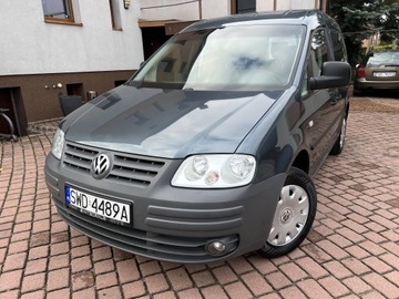 Volkswagen Caddy III Kombi 1.4 80KM 2005 Volkswagen Caddy 7OSOBOWY! United 1WŁ! 2005R 208tyśkm KLIMA 1.4MPI Zadbany, zdjęcie 1