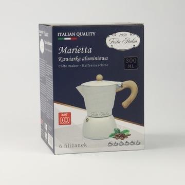 АЛЮМИНИЕВАЯ КОФЕВАРКА MOKA ИТАЛЬЯНСКАЯ КОФЕВАРКА НА 6 ЧАШЕК