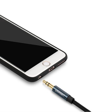 ЗЕЛЕНЫЙ КАБЕЛЬ AUX АУДИОКАБЕЛЬ 2x MINI JACK 3,5 мм 1,5 м УГОЛ