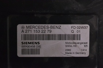 MERCEDES C180 CL203 2002 RHD JEDNOTKA ŘÍDÍCÍ MOTOREM ECU 105KW