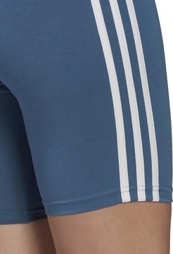 SPODENKI DAMSKIE ADIDAS ESSENTIALS 3-STRIPES BIKE SHORTS NIEBIESKIE H r L