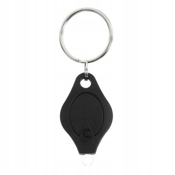 Яркий портативный брелок с фонариком для кемпинга, черный