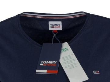 Tommy Jeans t-shirt Slim Jersey C Neck granat XS