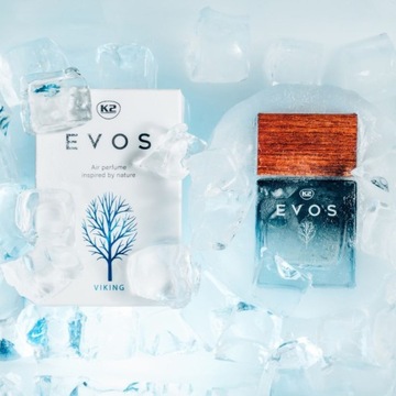 K2 ZESTAW EVOS VIKING PERFUMY ZAPACH 50ML ZAWIESZKA DO SAMOCHODU AUTA