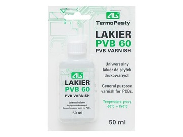 LAKIER IZOLACYJNY PVB-60 DO PCB 50ml