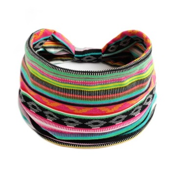 Bohemian Wide Cotton Stretch Headbands Women Headwrap Turban Headwear