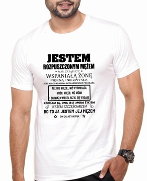 KOSZULKA MĘSKA T-SHIRT WALENTYNKI DZIEŃ CHŁOPAKA MĘŻCZYZNY MĘŻA FACETA 959