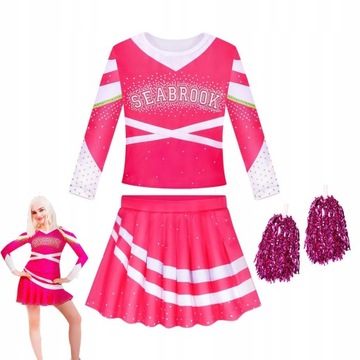 Kostium cheerleaderki dla dziewczynek na Halloween