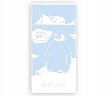 LULLALOVE INNOWACYJNY RĘCZNIK BAMBUSOWY M - PINGWIN