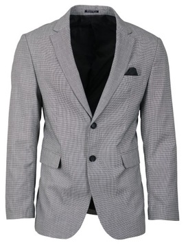 Мужская куртка элегантная формальная хлопковая повседневная серая в Houndstooth