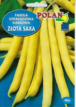 Fasola Szparagowa Karłowa Złota Saxa 50g Polan