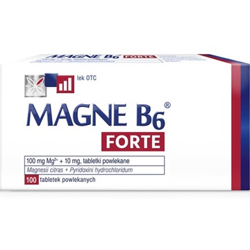 Magne B6 FORTE magnez + witamina duża dawka 100x