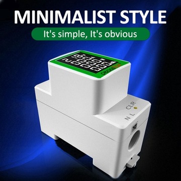 DIN-рейка Ваттметр Амперметр Вольтметр Ампер