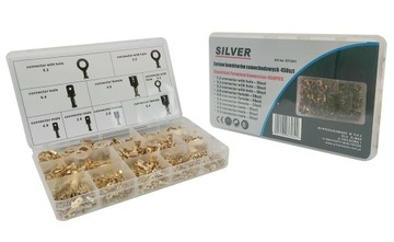 SILVER KONEKTORY ZESTAW KONEKTORÓW SAMOCHODOWYCH KABLOWYCH 450SZT S11341