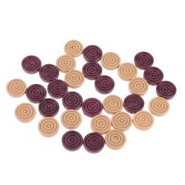 Plastikowe warcaby backgammon i ciemnoczerwone -