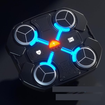 НАСТЕННЫЙ ТРЕНАЖЕР ПО БОКСУ RGB МУЗЫКА+1 ПАРА БОКСЕРСКИХ ПЕРЧАТОК