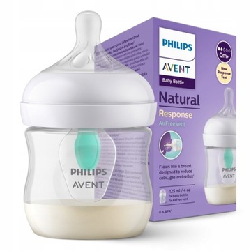 Philips Avent Butelka Natural Response AirFree 125ml 0m+ SCY670/01
