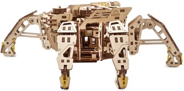 HEXAPOD PAJĄK mechaniczny! - puzzle 3D UGears
