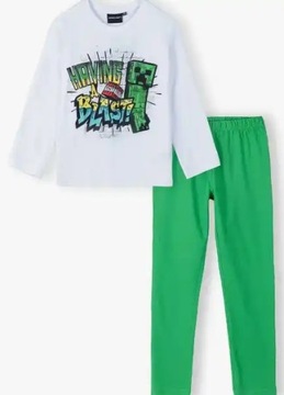 MINECRAFT CREEPER długa piżama 6 lat 116