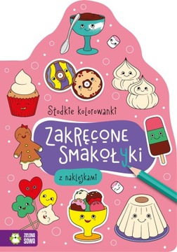 SŁODKIE KOLOROWAN ZIELONA SOWA ZAKRĘCONE SMAKOŁYKI