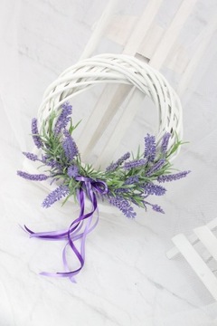 Декоративный лавандовый венок, украшение двери