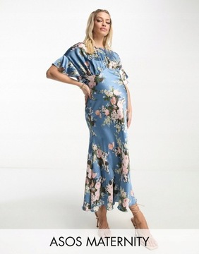 DESIGN MATERNITY SATYNOWA SUKIENKA MAXI XL