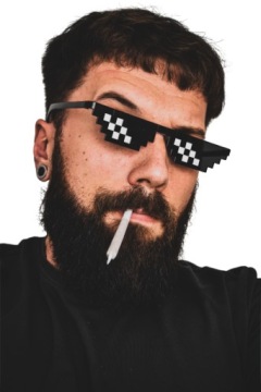 СОЛНЦЕЗАЩИТНЫЕ ОЧКИ THUG LIFE PIXEL MINECRAFT