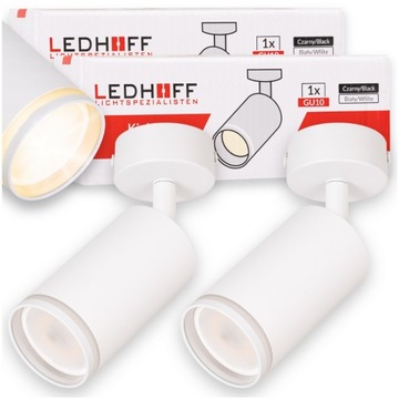 2x Lampa sufitowa kinkiet SPOT oprawa Biała GU10 Ścienna TUBA do pokoju