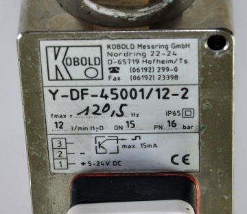 Y-DF-45001/12-2 Расходомер KOBOLD 12 л/мин