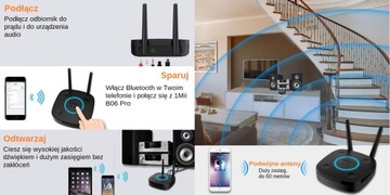 Приемник Bluetooth БОЛЬШОЙ ДЕЙСТВИЕ 60 м 1MII B06
