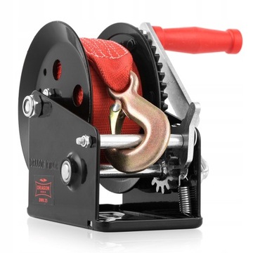 РУЧНАЯ РЕМЕННАЯ ЛЕБЕДКА 1133 кг Портативная лебедка DRAGON Майоран