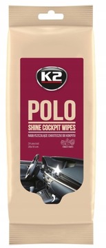 K2 POLO SHINE nawilżone CHUSTECZKI KOKPITU DESKI