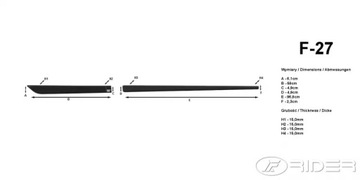 Opel Astra J/IV седан 2012-19 боковые молдинги