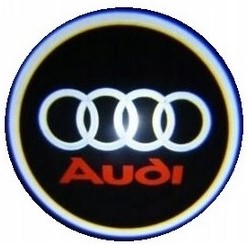 LOGO LED 2x LAMPKI DRZWI AUDI A4 B6 B7 A6 C5 C6 C7