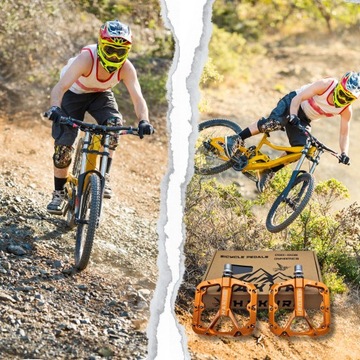 ВЕЛОСИПЕДАЛИ АЛЮМИНИЕВАЯ ПЛАТФОРМА x 3 картриджных подшипника + ПРОЧНЫЕ ШТИФТЫ