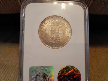Franz Joseph I 1 forint 1881 KB moneta srebrna