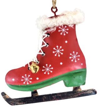 МЕТАЛЛИЧЕСКИЙ ПОДВЕСНОЙ КУЛОН ДЛЯ КОНЬКОВ - РОЖДЕСТВЕНСКИЙ