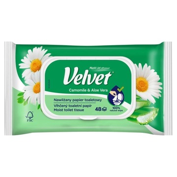 Chusteczki nawilżające do higieny intymnej VELVET